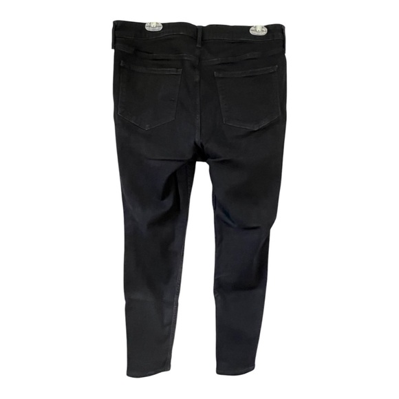 Old Navy High Rise Rockstar Super Skinny Black Denim Jeans Size 16 - Picture 3 of 6